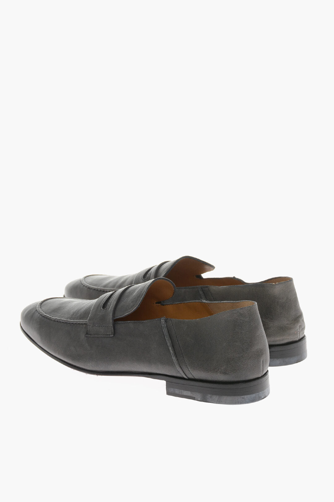 Testoni Leather Penny Loafers