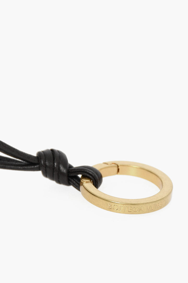 Bottega Veneta Leather Pom-pom Key Ring