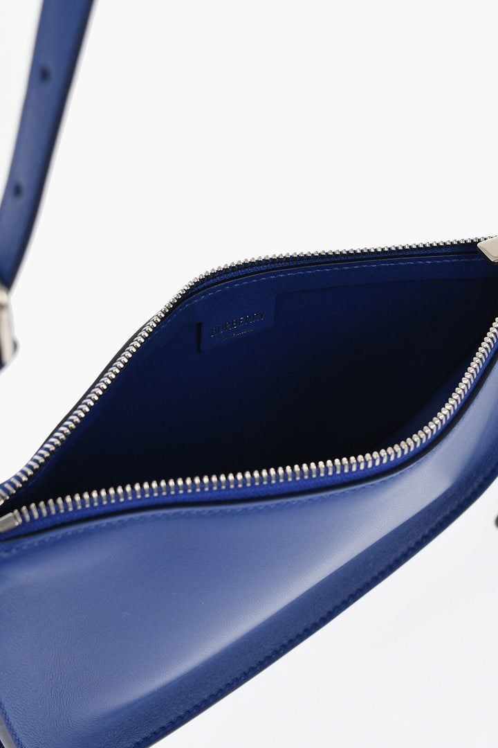 Burberry Leather SHIELD SLING Shoulder Bag with Silver-Tone Charm