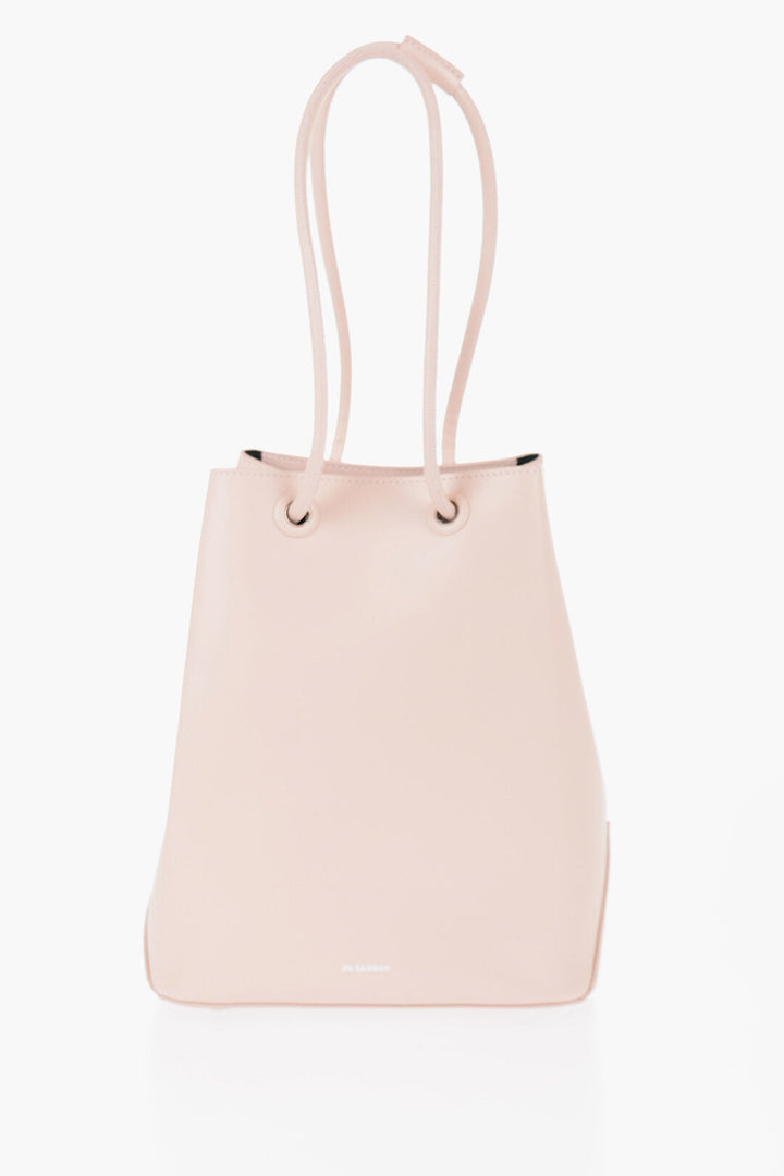 Jil Sander Leather Shopping Bag with Adjustable Handles