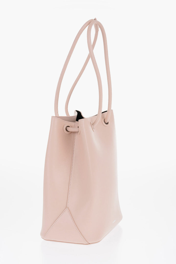 Jil Sander Leather Shopping Bag with Adjustable Handles