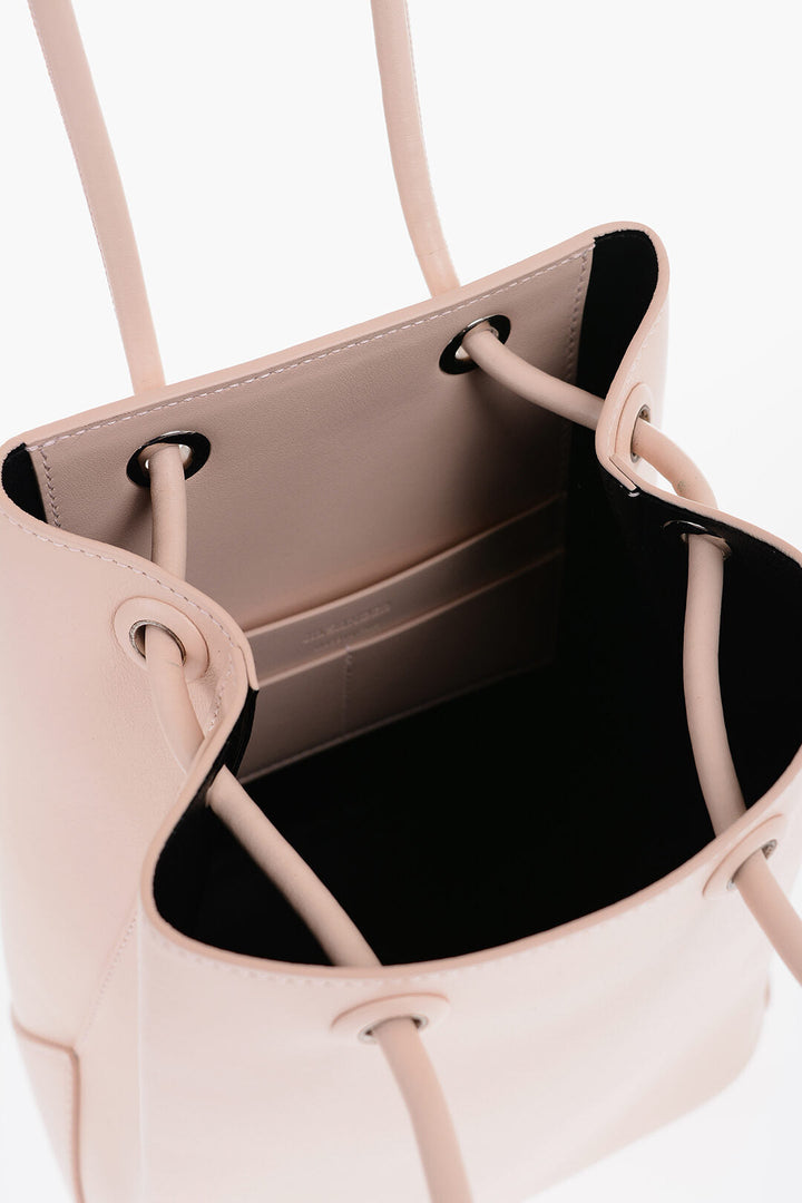 Jil Sander Leather Shopping Bag with Adjustable Handles