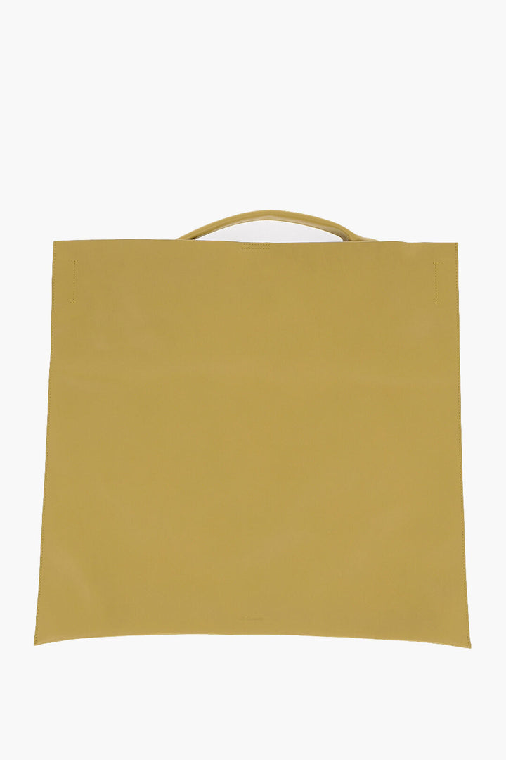 Jil Sander Leather Shopping Bag with Inner Pocket
