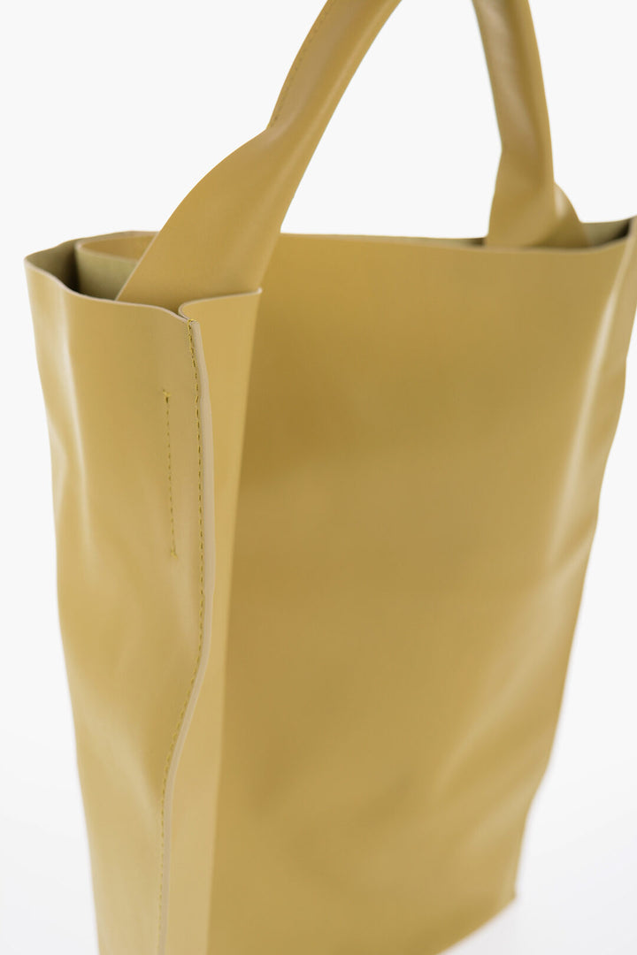 Jil Sander Leather Shopping Bag with Inner Pocket