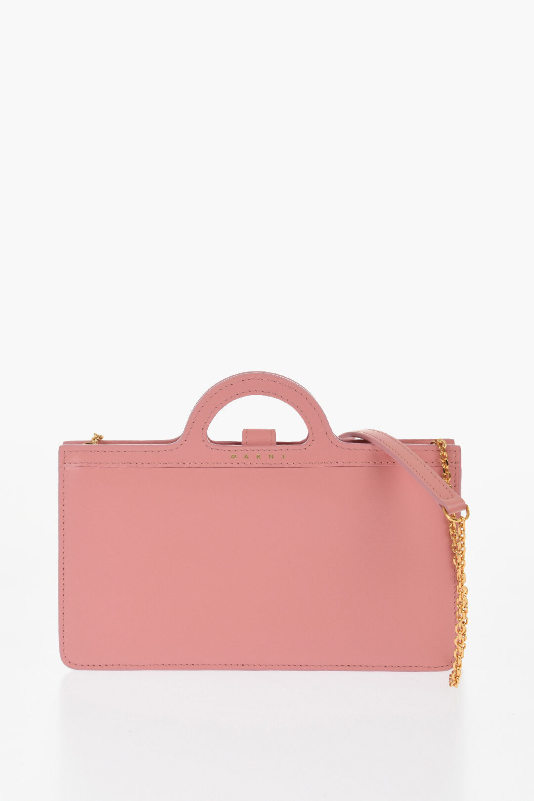 Marni Leather Shoulder Bag with Internal Card-Sized Compartments