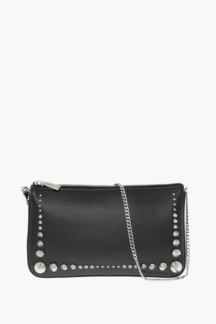 Christian Louboutin Leather Shoulder Bag with Studs