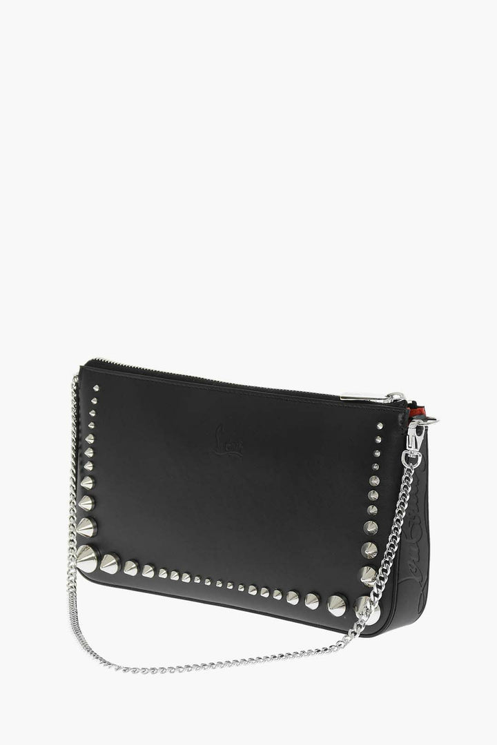 Christian Louboutin Leather Shoulder Bag with Studs