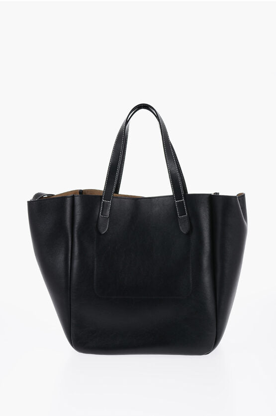 Bolso de mano de piel con detalle de cadena de JW Anderson