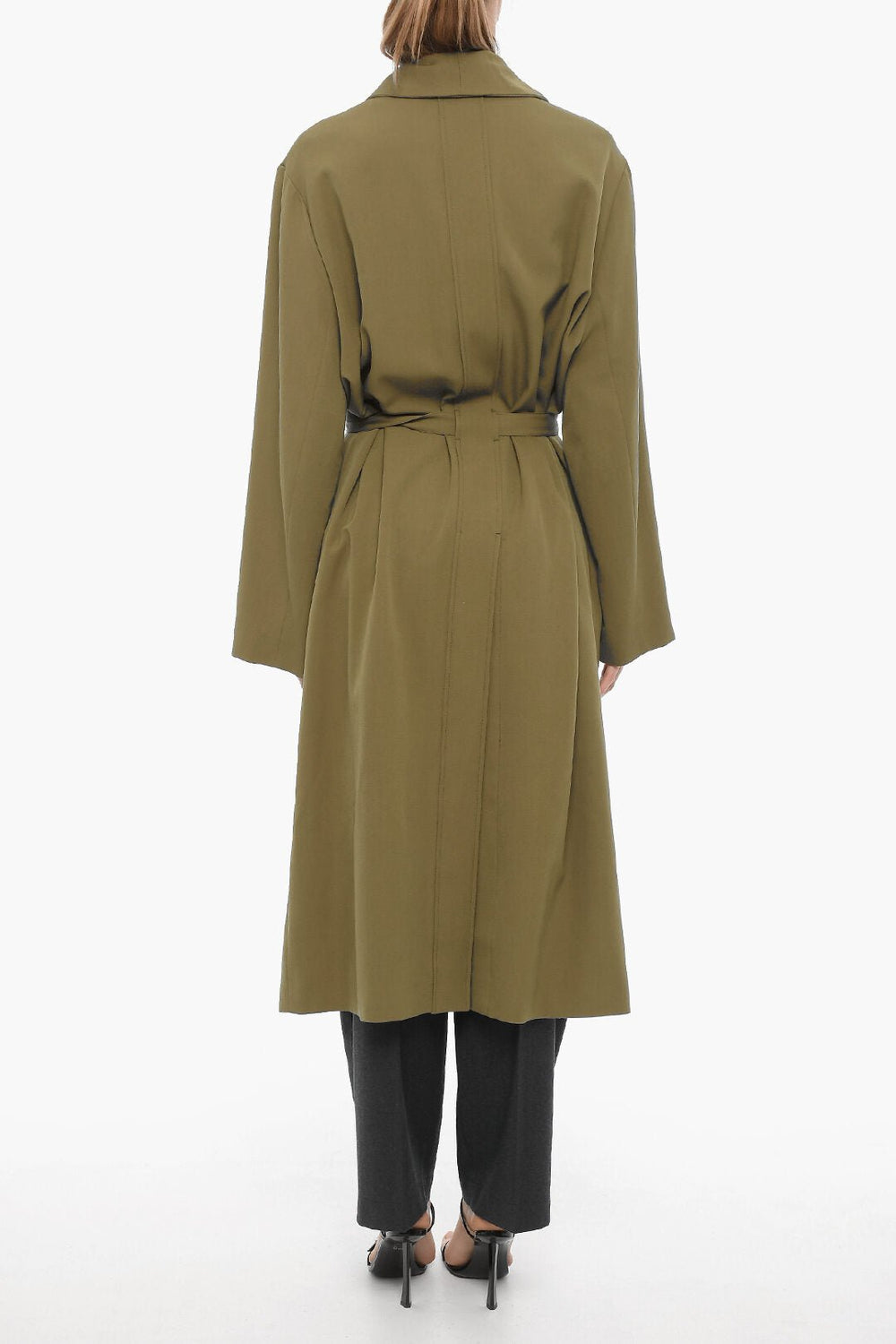 Other - Lemaire Solid Color Virgin Wool Coat with Belt - 3666656143729 - Ask Me Wear