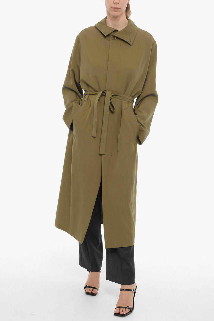 Other - Lemaire Solid Color Virgin Wool Coat with Belt - 3666656143729 - Ask Me Wear