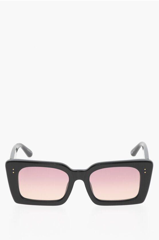 Accessories - Sunglasses - Linda Farrow Rectanguar - Frame Oversized NIEVE Sunglasses with Cut - Out De - 5054275134262 - Ask Me Wear