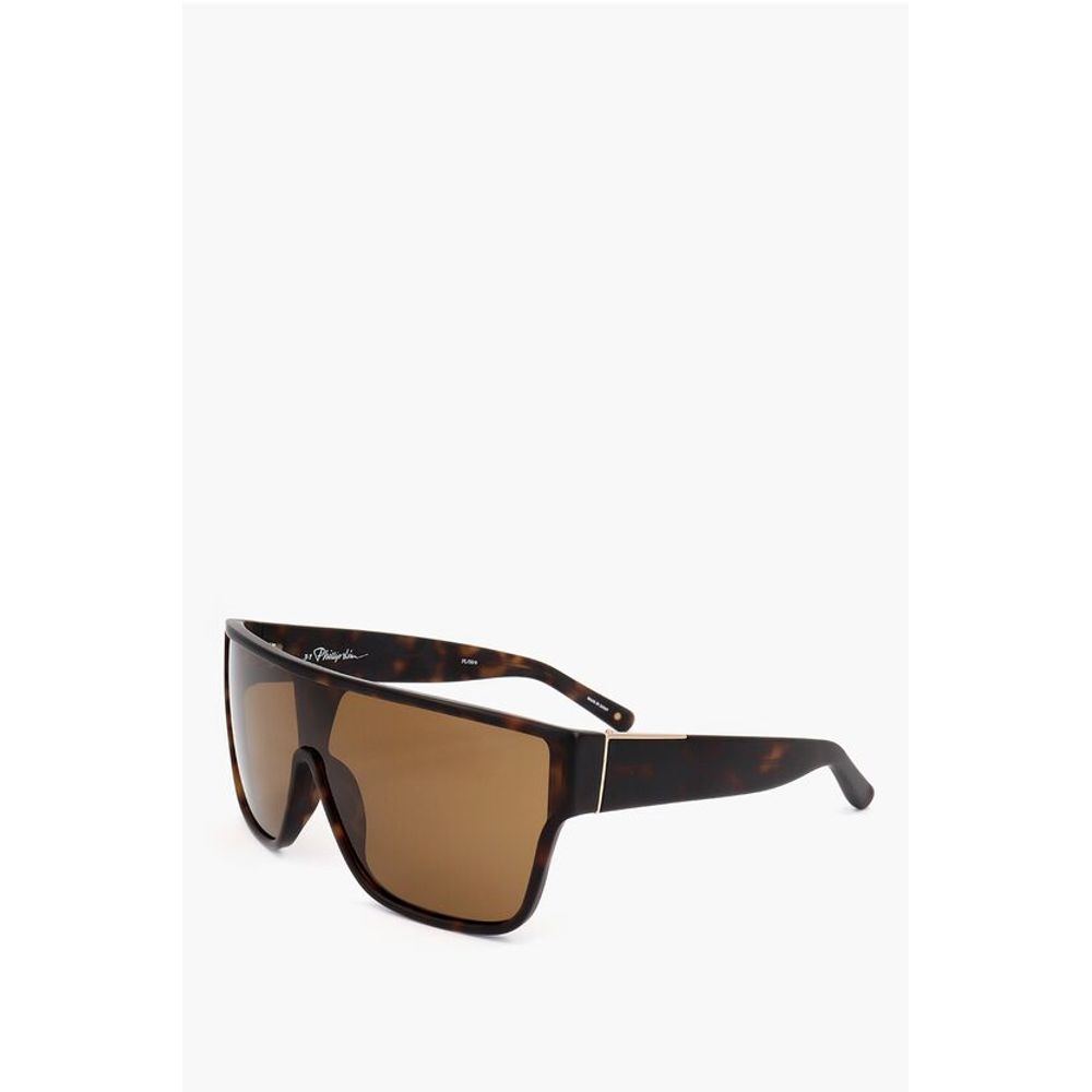 Linda Farrow - Linda Farrow PHILLIP LIM Shield Sunglasses with Tortoiseshell Frame - LIFR6869883314222GD - Ask Me Wear
