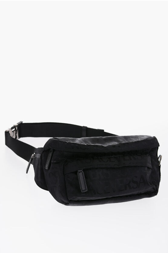 Versace Logoed Belt Bag with Greca Buckle