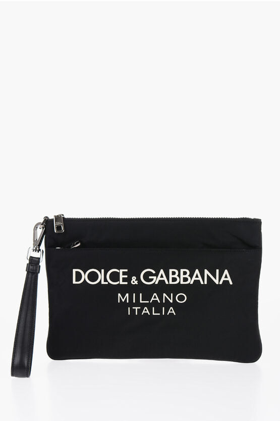 Dolce & Gabbana Logoed Clucth with Wrist Strap