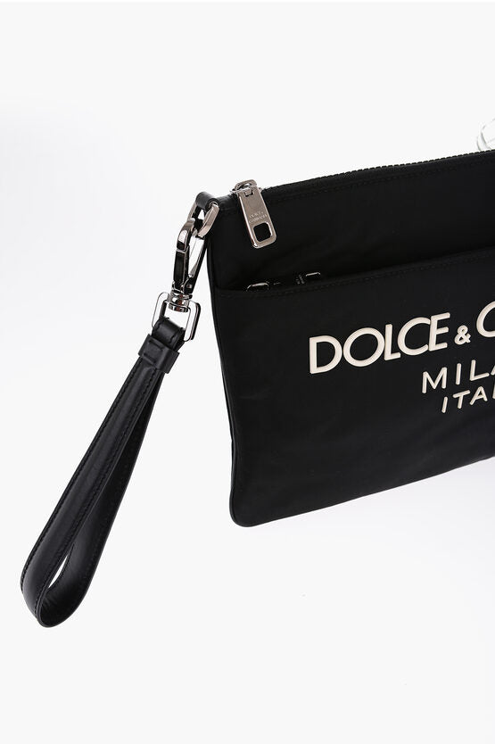 Dolce & Gabbana Logoed Clucth with Wrist Strap