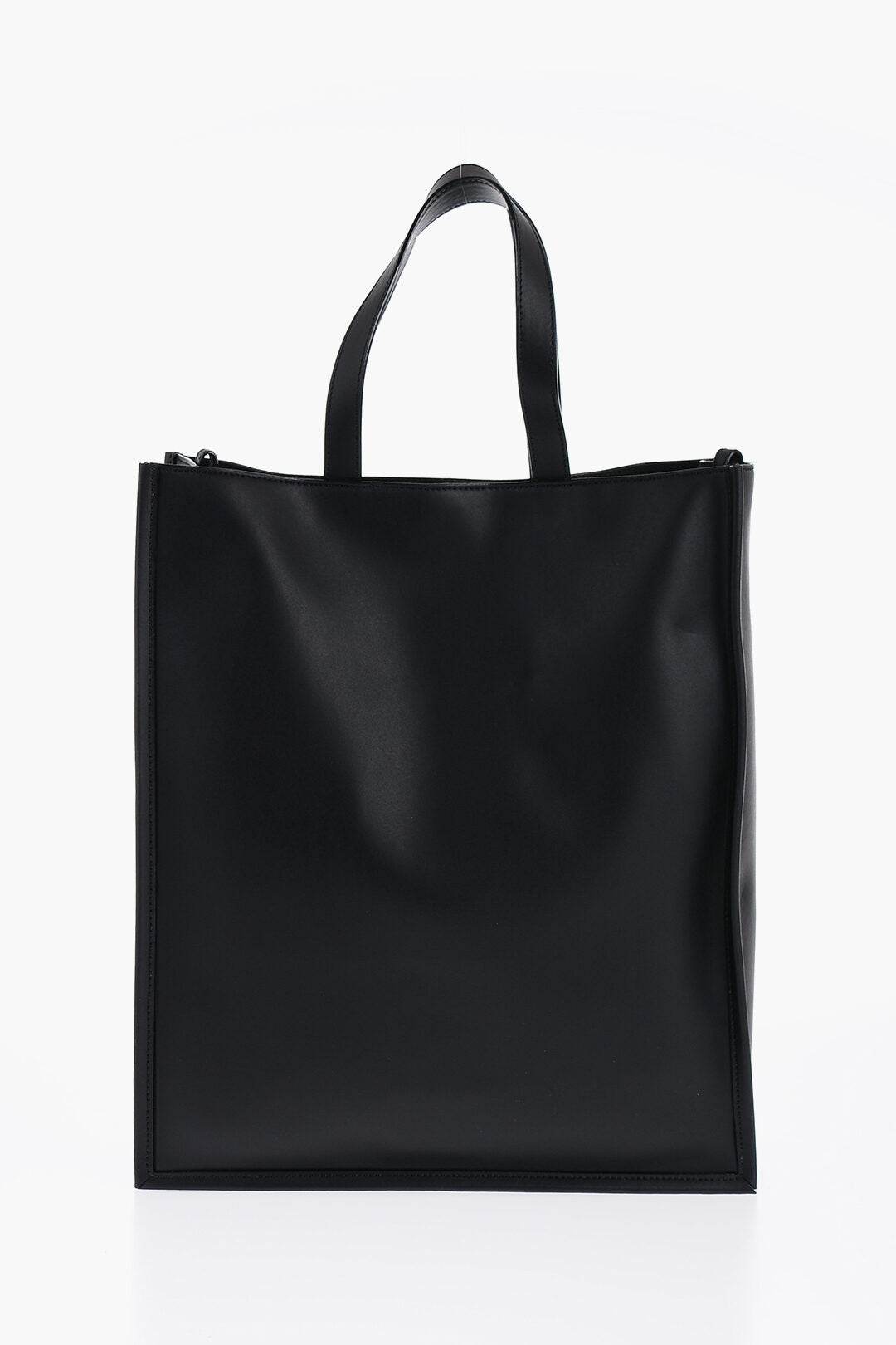 Alexander McQueen Logoed Leather Tote Bag with Shoulder Strap