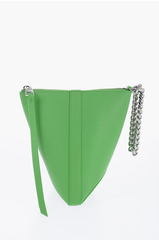 Alexander McQueen Logoed THE CURVE Clutch with Chain