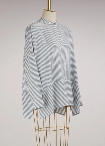  - LORO PIANA Emily Silk Blouse In Grey - 100% Silk - FAG3829 - Ask Me Wear