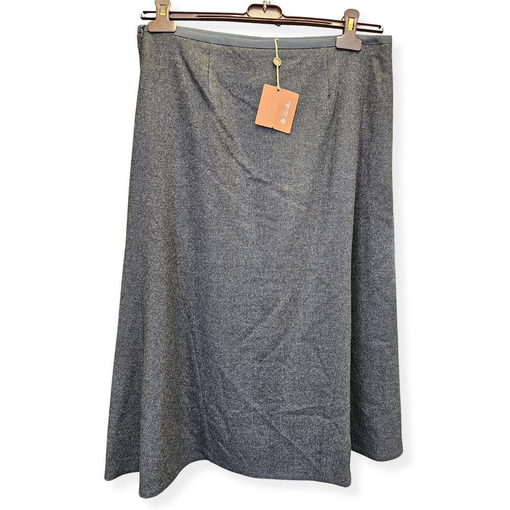  - Loro Piana Knee - Length Skirt - Dark Grey Melange - FAG3337 - Ask Me Wear