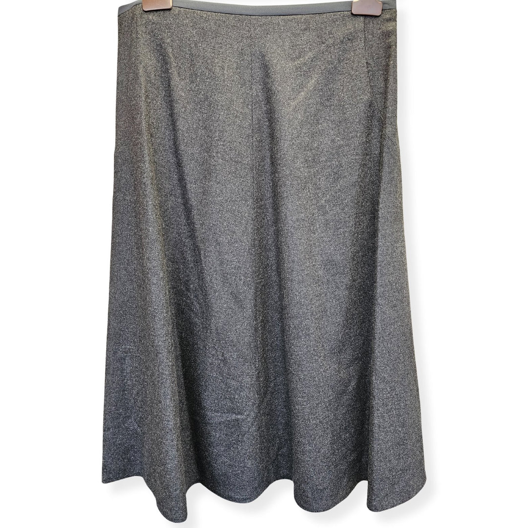  - Loro Piana Knee - Length Skirt - Dark Grey Melange - FAG3337 - Ask Me Wear