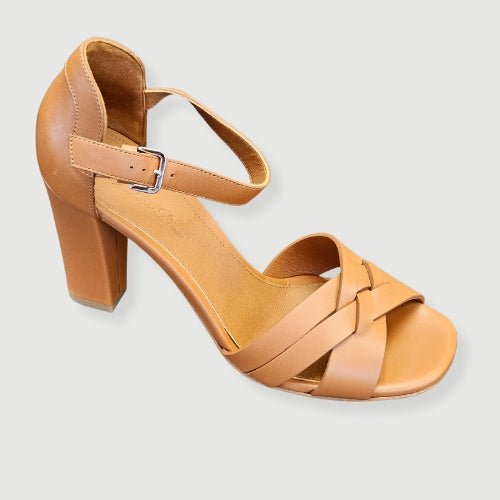  - Loro Piana Leather Sandal with Heel - FAF6254 - Ask Me Wear