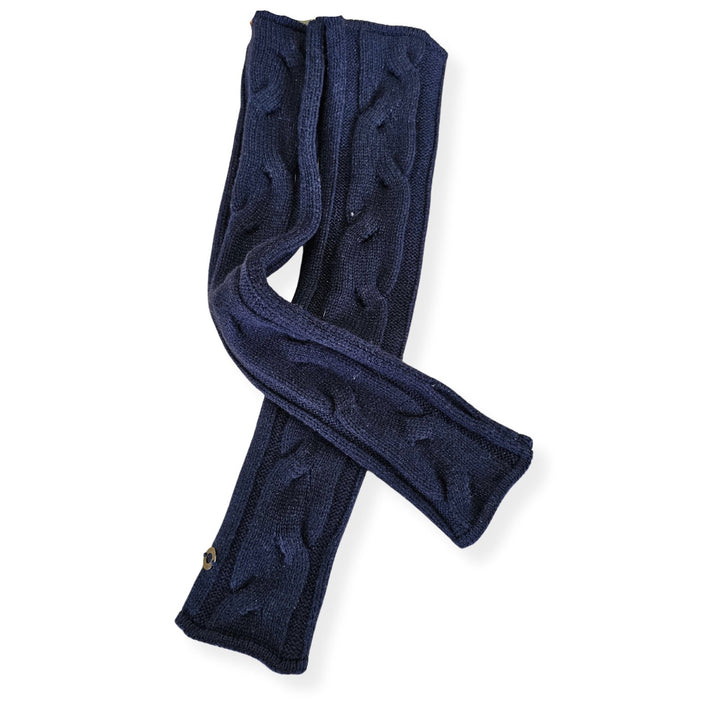 Belt - Loro Piana Women Fingerless Gloves - Manchettes Courchevel Baby Cashmere - FAF9045 - Blue - Ask Me Wear