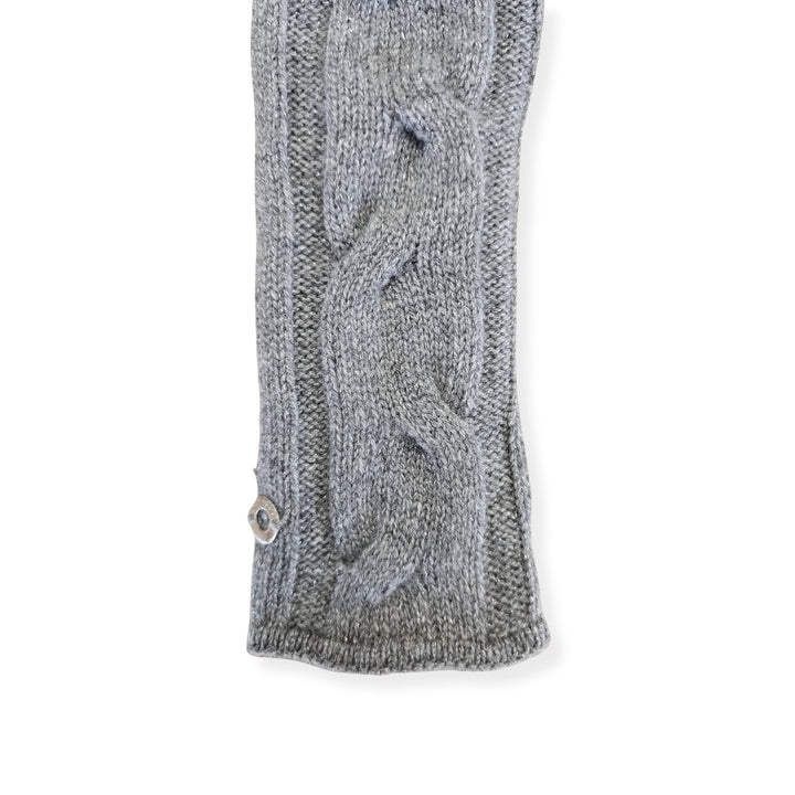 Belt - Loro Piana Women Fingerless Gloves - Manchettes Courchevel Baby Cashmere - FAF9045 - Gray - Ask Me Wear