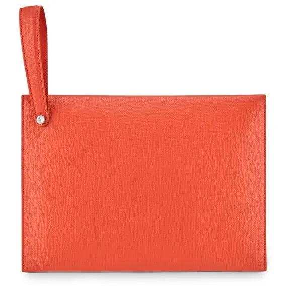 Ferragamo Leather Clutch with Strap