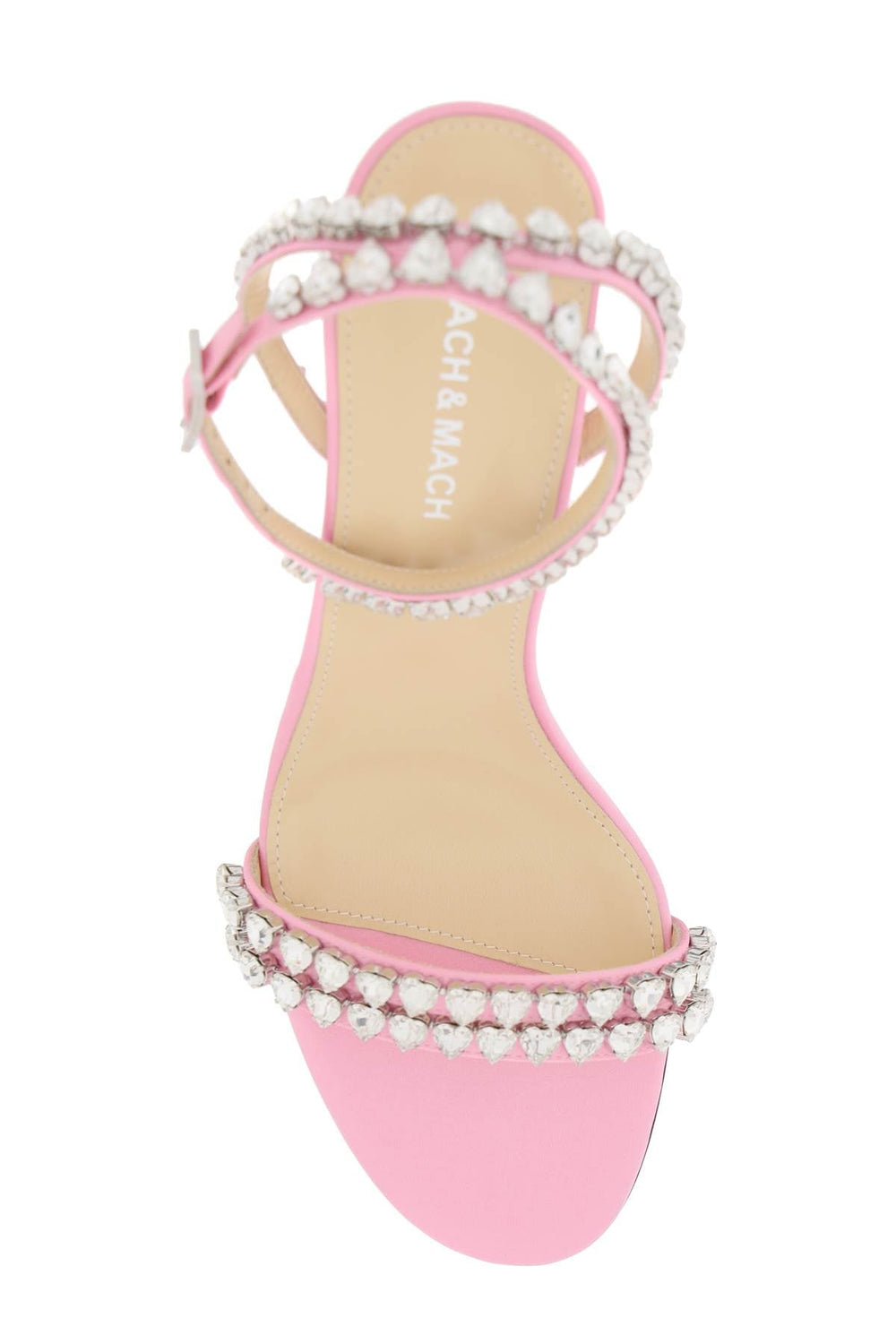 Shoes - Mach E Mach Audrey Sandals With Crystals - 241A14NSD000008 - PINK - 41 - Ask Me Wear