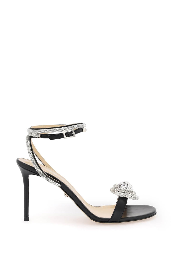 Shoes - Mach E Mach Leather Sandals With Crystals - 241A14NSD000001 - BLACK - 40 - Ask Me Wear