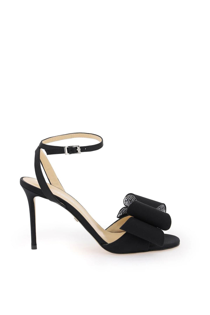 Shoes - Mach E Mach Satin Le Cadeau Sandals With Double Bow - 241A14NSD000002 - BLACK - 36 - Ask Me Wear