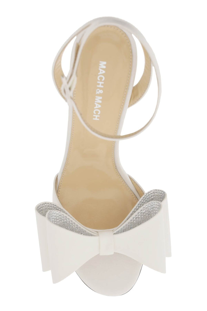 Shoes - Mach E Mach Satin Le Cadeau Sandals With Double Bow - 241A14NSD000007 - WHITE - 38 - Ask Me Wear