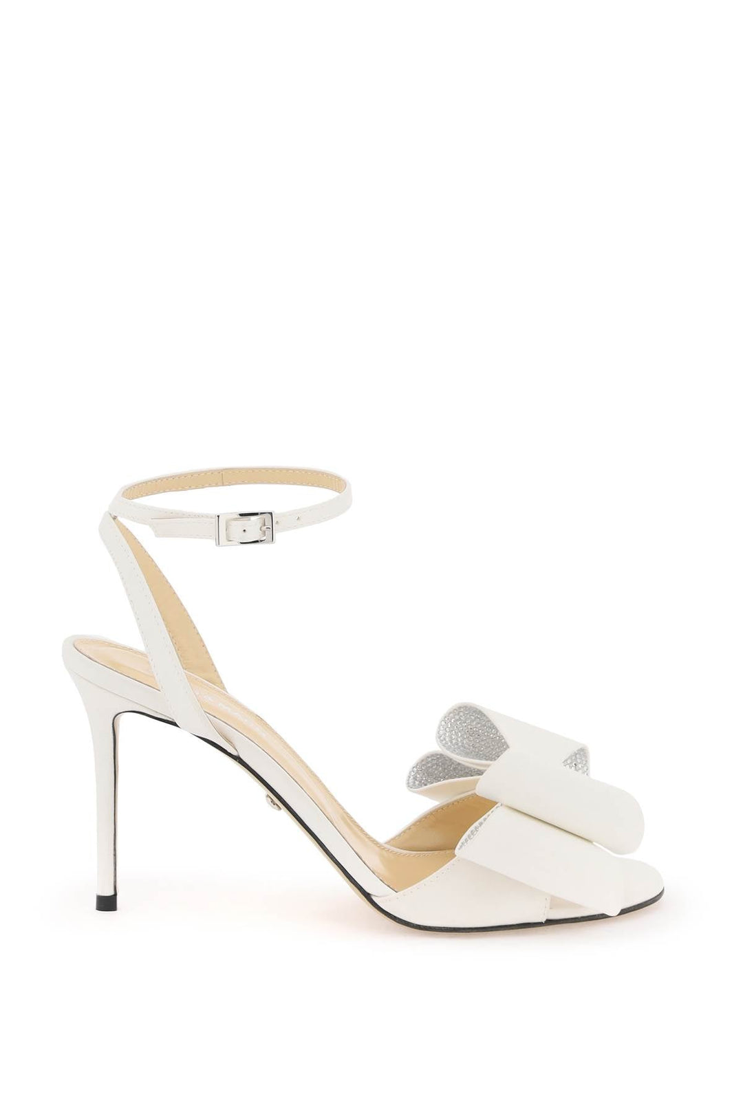 Shoes - Mach E Mach Satin Le Cadeau Sandals With Double Bow - 241A14NSD000007 - WHITE - 38 - Ask Me Wear