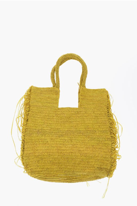 Bags - Made for a Woman Raffia KIFAFA Shoulder Bag with Fringes - 5500074109067 - Ask Me Wear