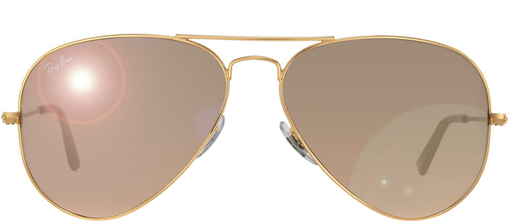 Ray-Ban Aviator Classic RB 3025 001/3E Aviator Metal Gold Sunglasses with Red/Violet Gradient Lens