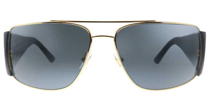 Versace VE 2163 100287 Aviator Metal Gold Sunglasses with Grey Lens