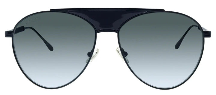 Jimmy Choo JC Ave 807 9O Aviator Metal Black Sunglasses with Grey Lens