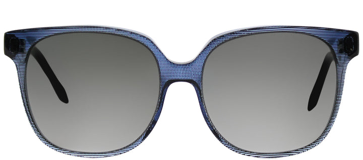 Victoria Beckham Refined classic VBS 104 C04 Square Plastic Blue Sunglasses with Grey Gradient Zeiss Lens