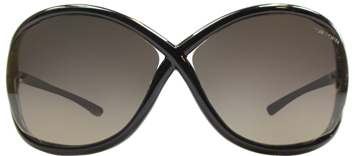 Tom Ford Whitney TF 9 01D Fashion Plastic Black Sunglasses with Grey Polarized Lens