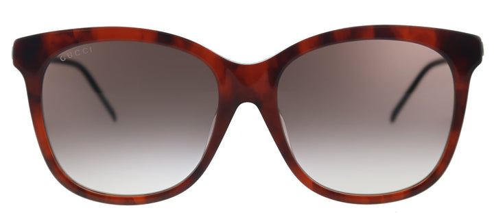 Gucci GG 0655SA 002 Square Acetate Havana Sunglasses with Brown Gradient Lens