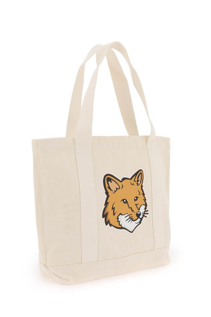 Bags - Maison Kitsune Fox Head Tote Bag - 242684FBS000001 - P700 - os - Ask Me Wear