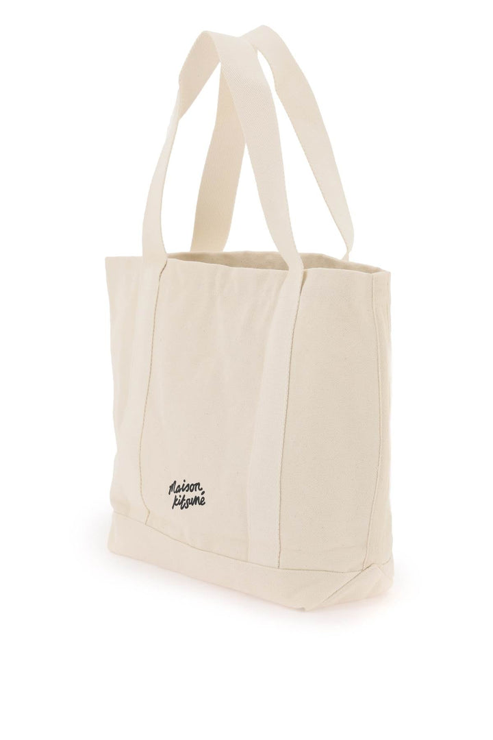 Bags - Maison Kitsune Fox Head Tote Bag - 242684FBS000001 - P700 - os - Ask Me Wear