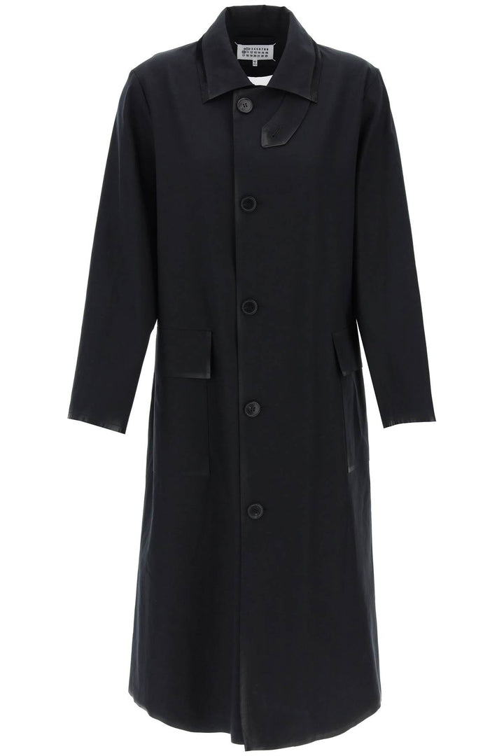 Clothing - Maison Margiela Cotton Coat With Laminated Trim Details - 241098DCA000001 - 961BS - 40 - Ask Me Wear