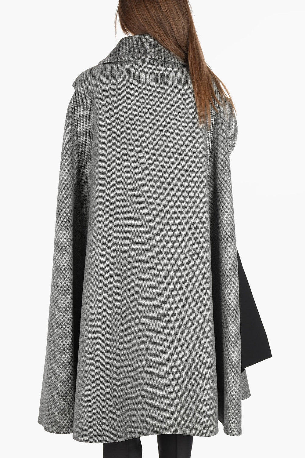 Other - Maison Margiela MM0 plain herringbone cape with cut out details - 8052707558416 - Ask Me Wear