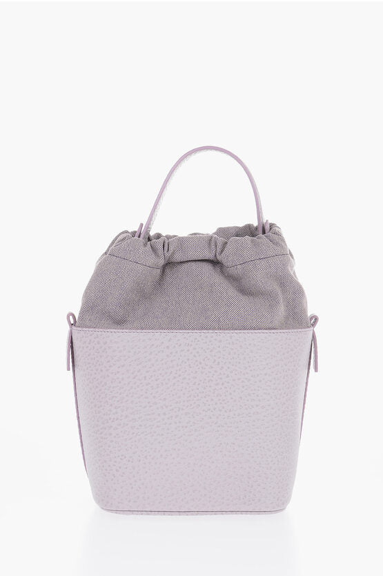 Bags - Maison Margiela MM11 Grained Leather 5AC Bucket Bag with Chain Shoulder Stra - 1420000620616 - Ask Me Wear