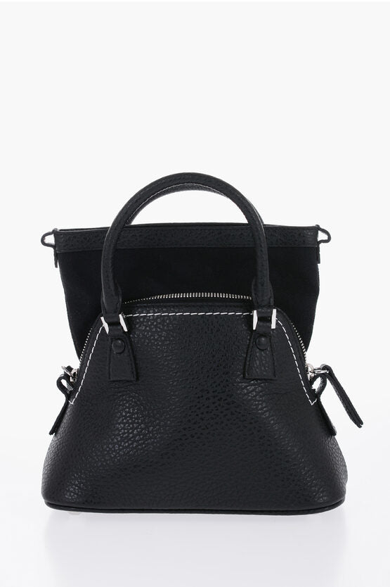 Bags - Maison Margiela MM11 Grained Leather 5AC CLASSIQUE Mini Bag with Visible Edg - GC120240600788 - Ask Me Wear