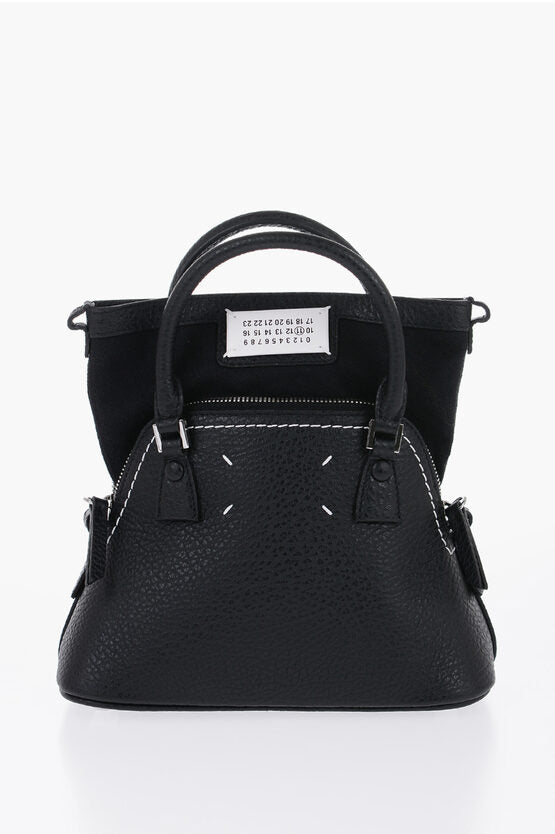 Bags - Maison Margiela MM11 Grained Leather 5AC CLASSIQUE Mini Bag with Visible Edg - GC120240600788 - Ask Me Wear