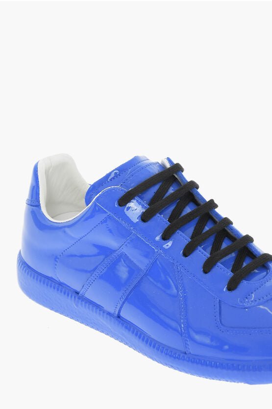 Shoes - Maison Margiela MM22 Patent Leather Low Top Sneakers - 8054326137737 - Ask Me Wear