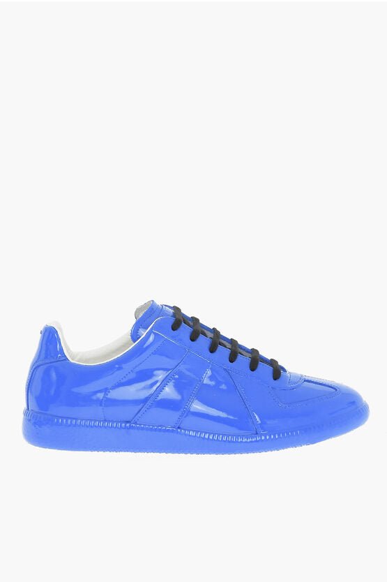 Shoes - Maison Margiela MM22 Patent Leather Low Top Sneakers - 8054326137737 - Ask Me Wear