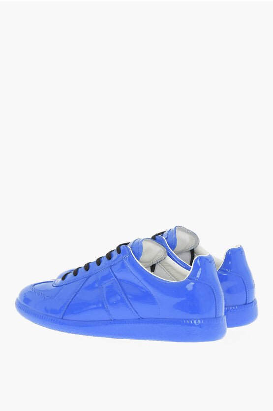 Shoes - Maison Margiela MM22 Patent Leather Low Top Sneakers - 8054326137737 - Ask Me Wear